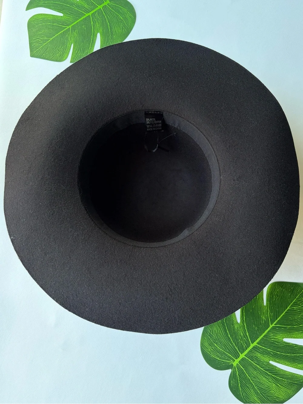 🕶️Black Wool Felt Sun Hat🕶️